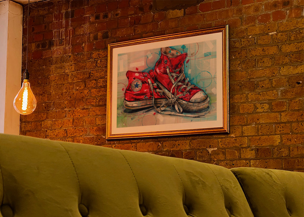 Converse All star painting.