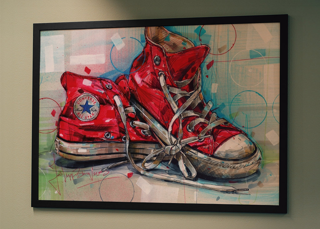 Converse All star painting.