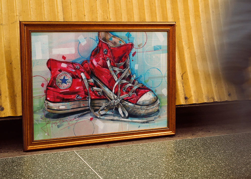 Converse All star painting.