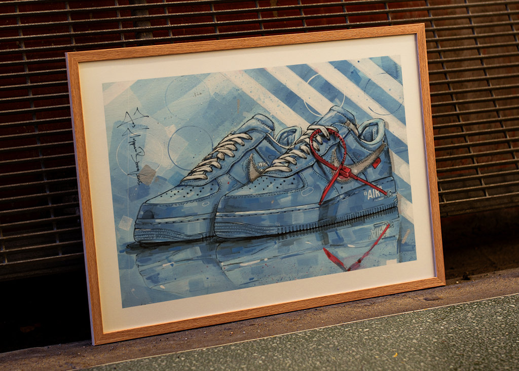 Nike air force 1 painting