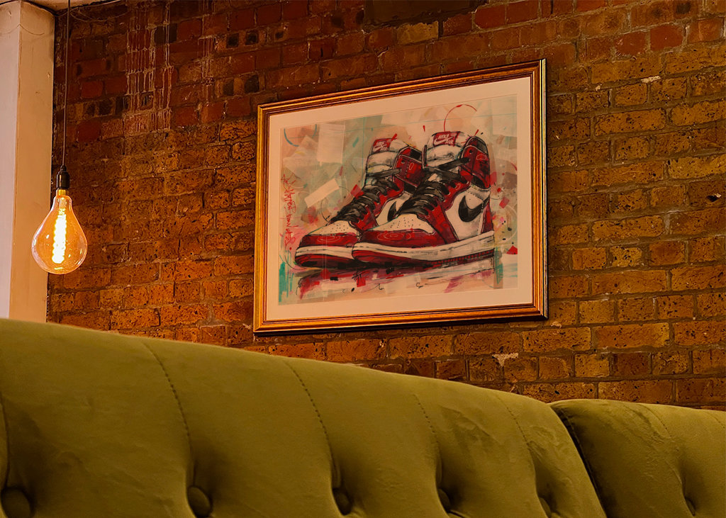 Air jordan 1 Chicago painting