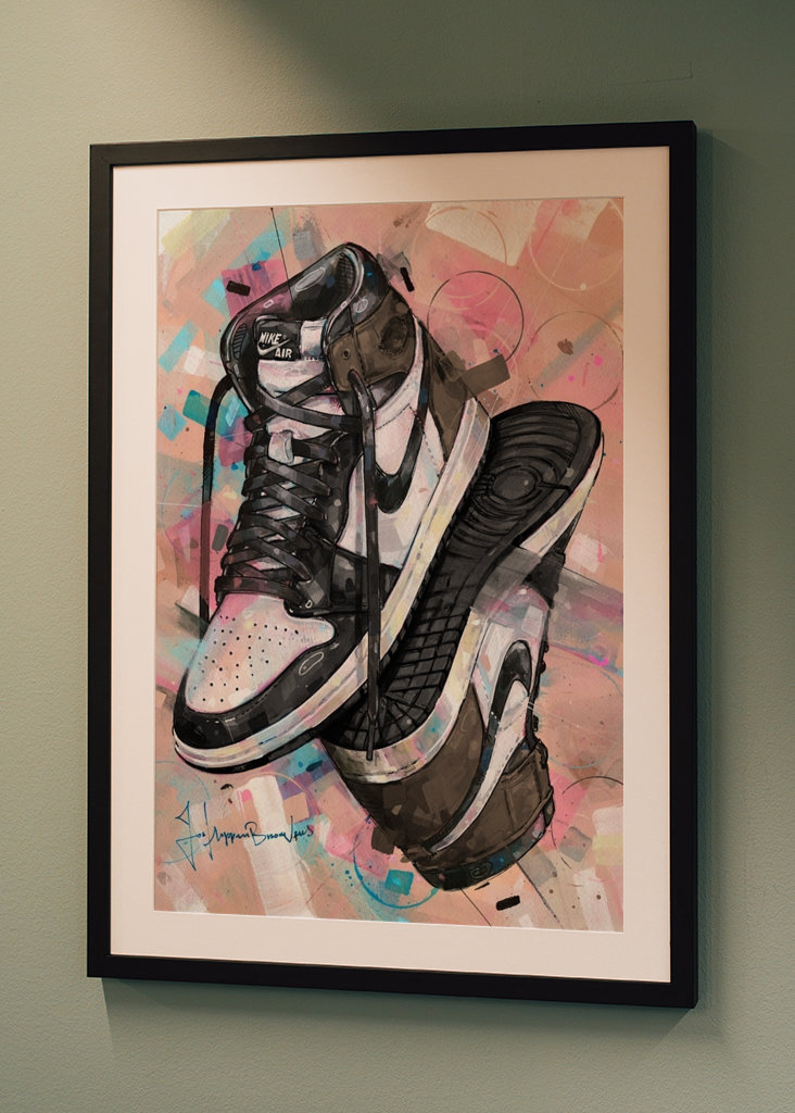 Jordan 1 Dark Mocha maleri