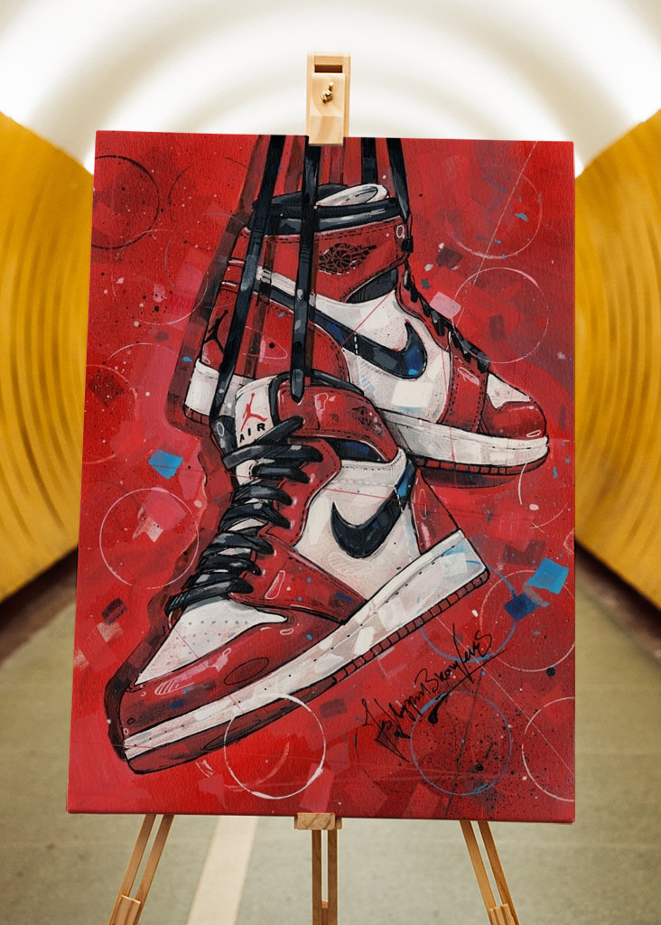 Air jordan 1 Mid peinture
