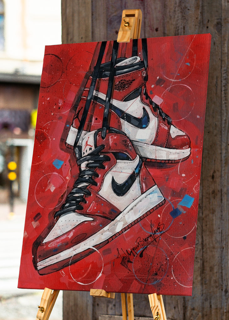 Air jordan 1 Mid peinture