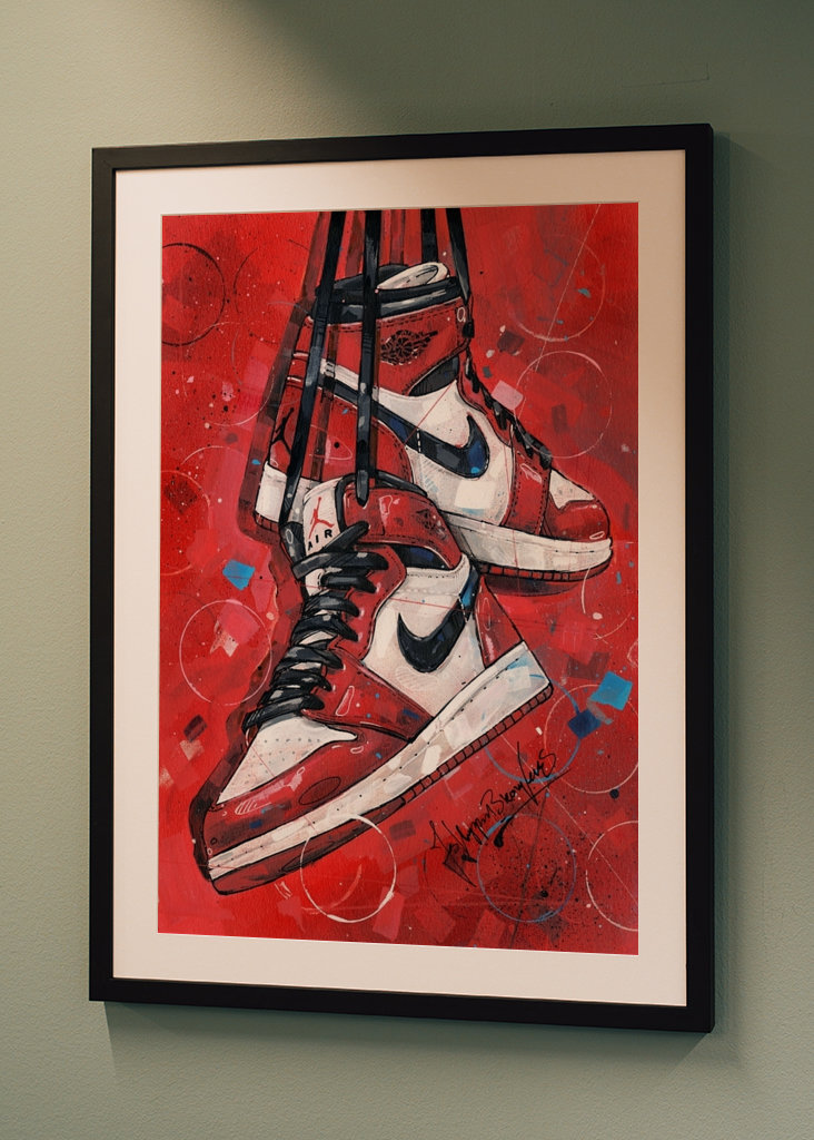 Air jordan 1 Mid peinture