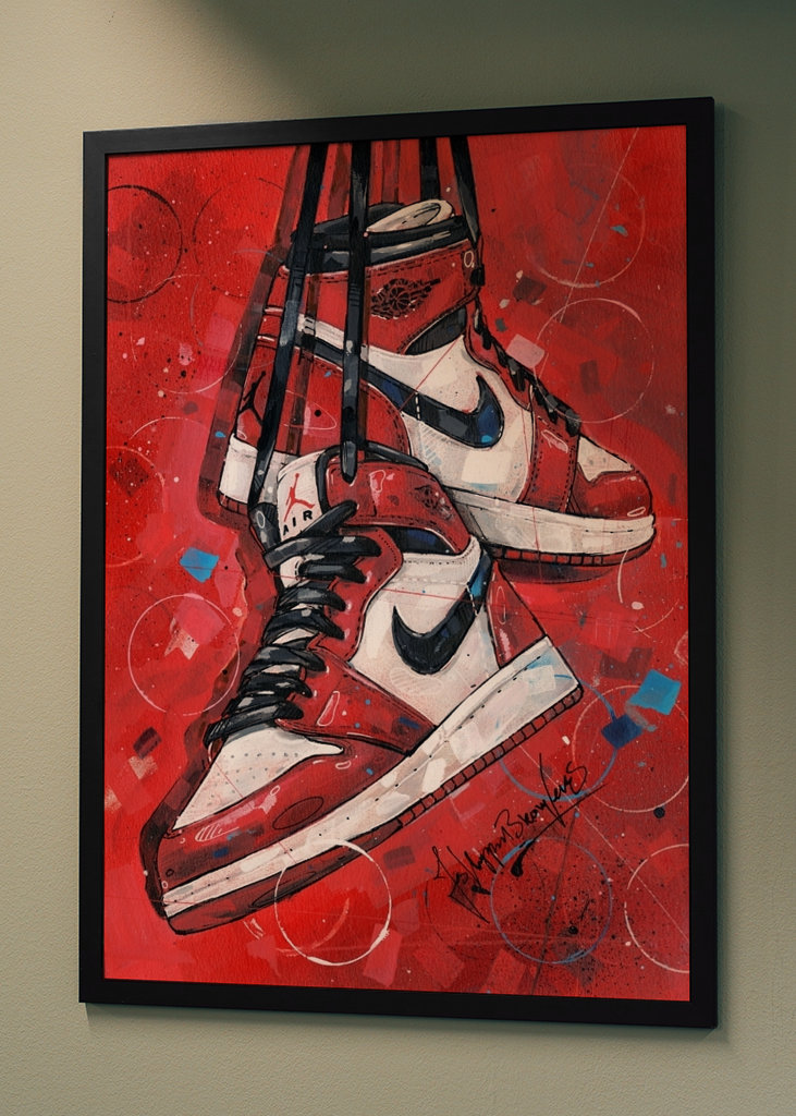 Air jordan 1 Mid peinture