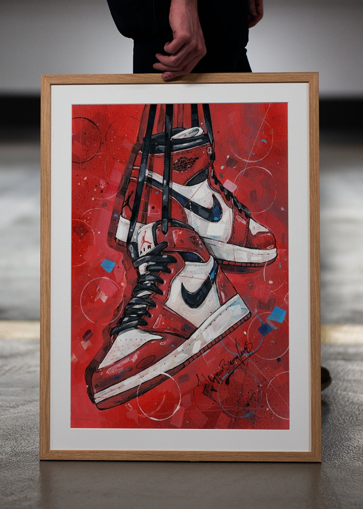 Air jordan 1 Mid peinture