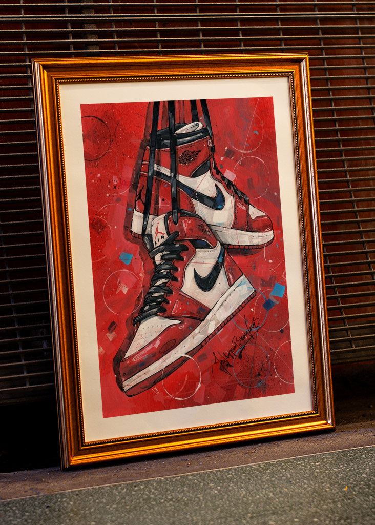 Air jordan 1 Mid peinture