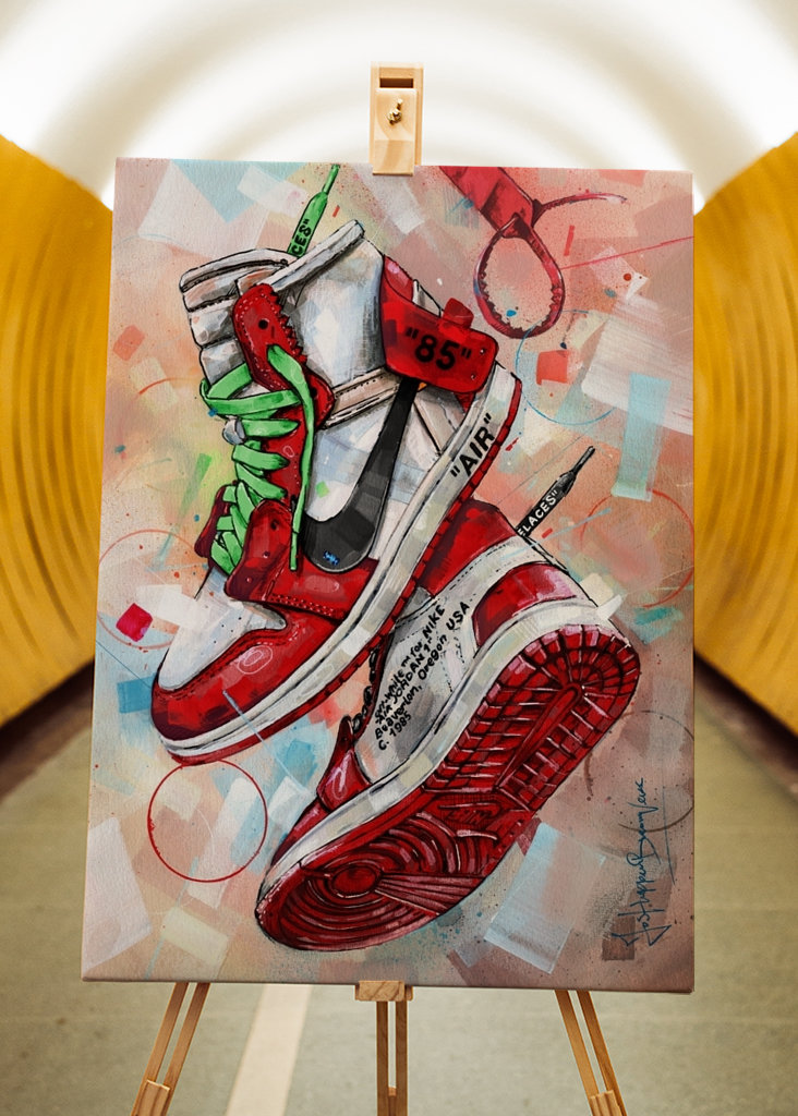 Air Jordan off-white painting