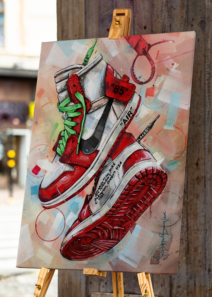 Air Jordan off-white painting