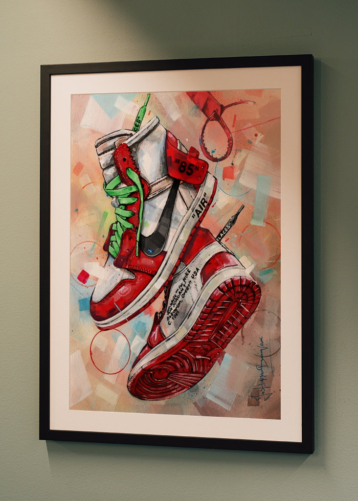 Air Jordan off-white painting