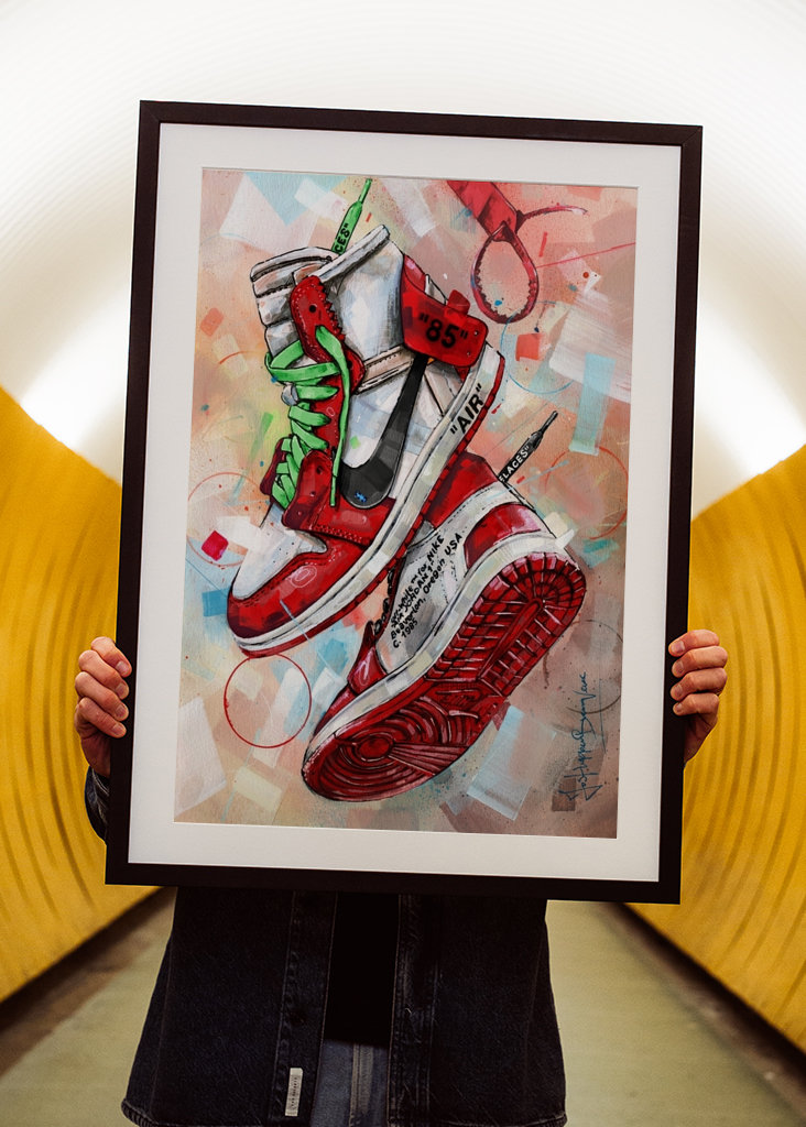 Air Jordan off-white painting