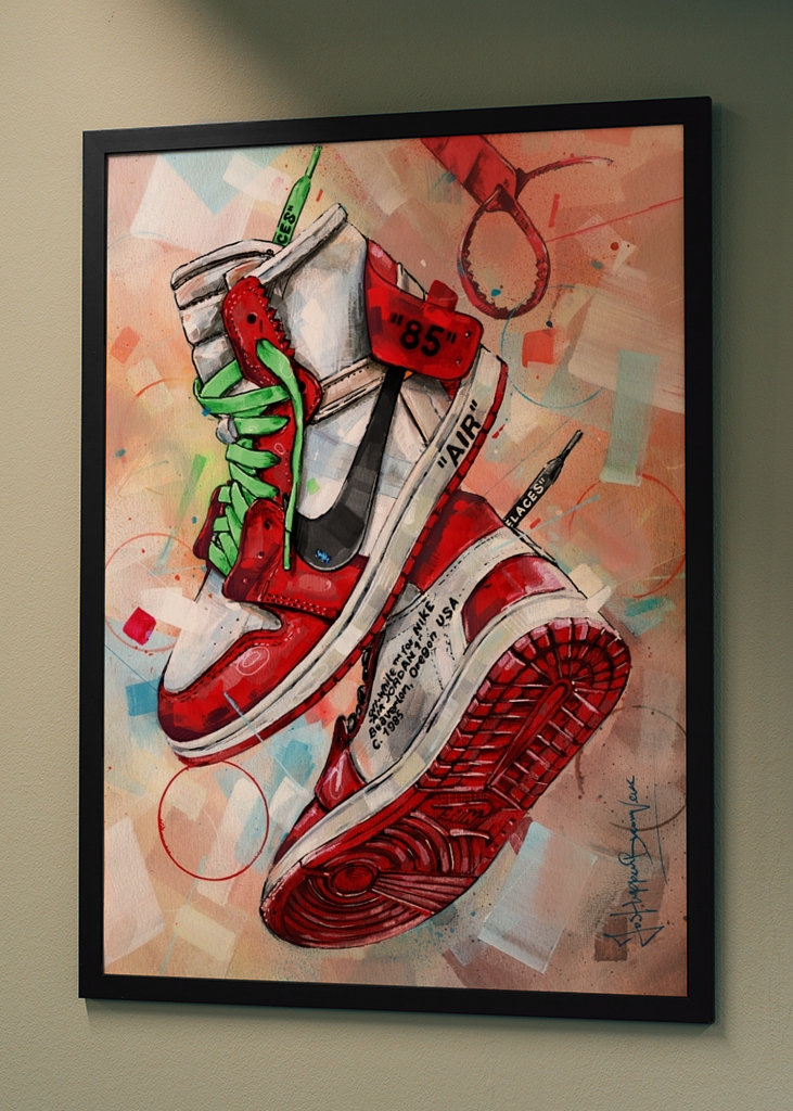 Air Jordan off-white painting