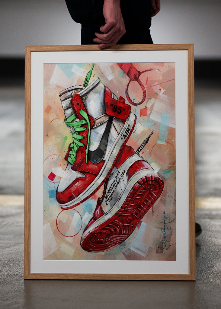 Air Jordan off-white painting