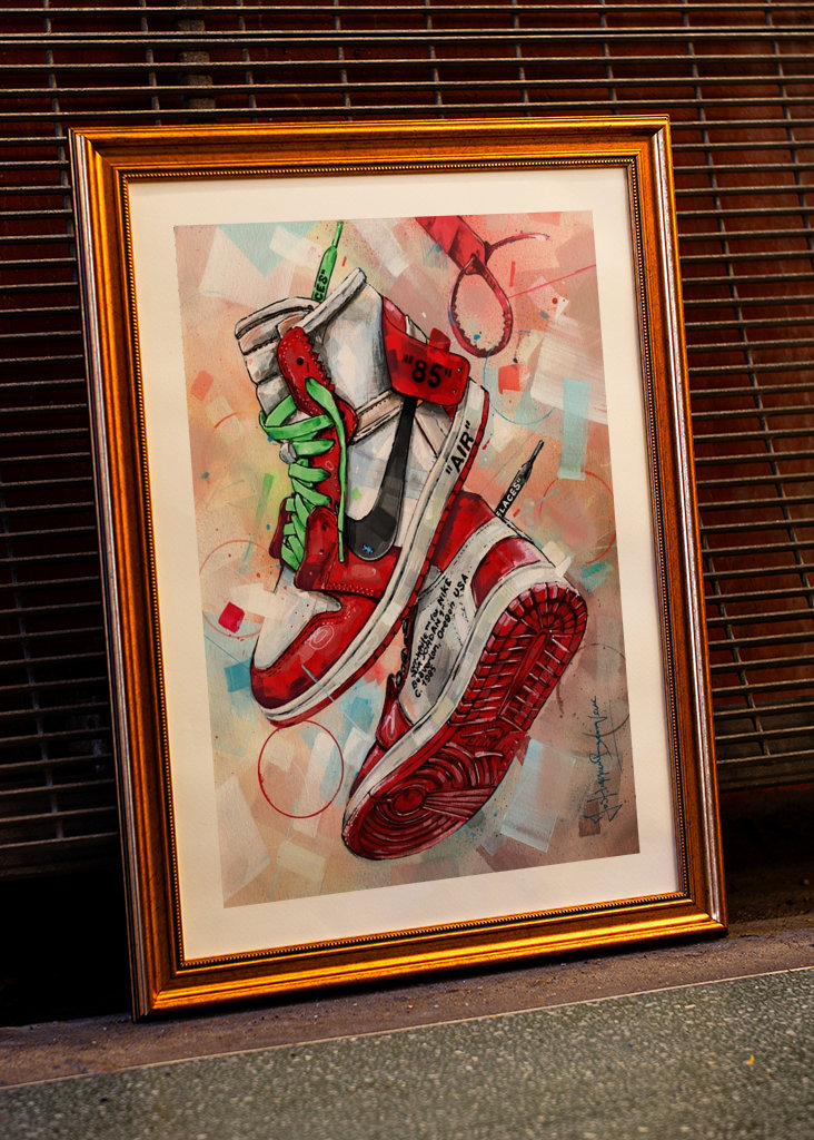 Air Jordan off-white painting