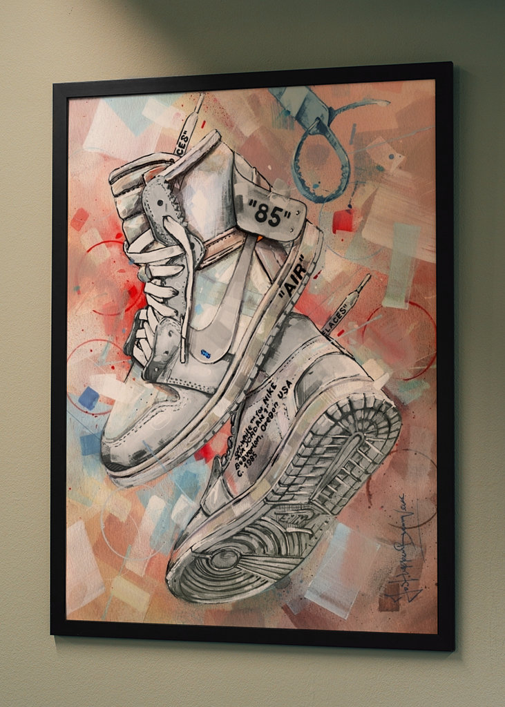 Cuadro Air jordan 1 offwhite