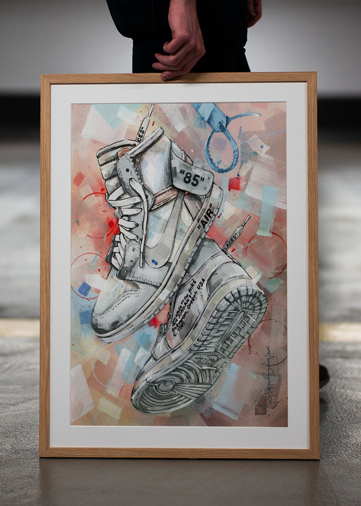 Cuadro Air jordan 1 offwhite