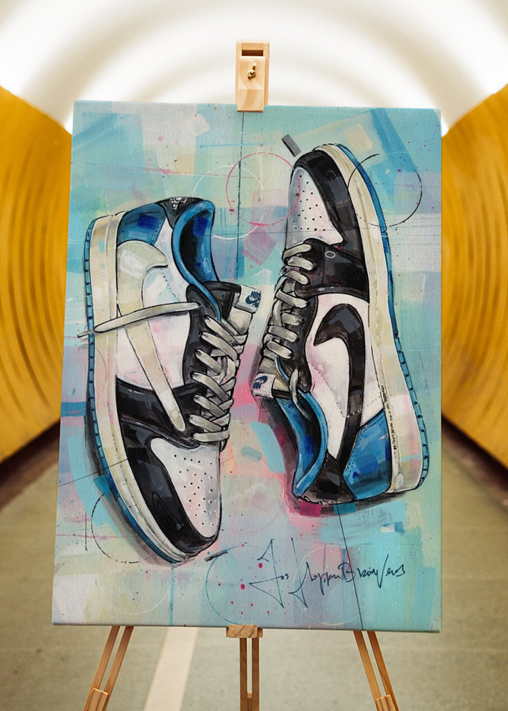 Jordan 1 fragment Travise Scotta