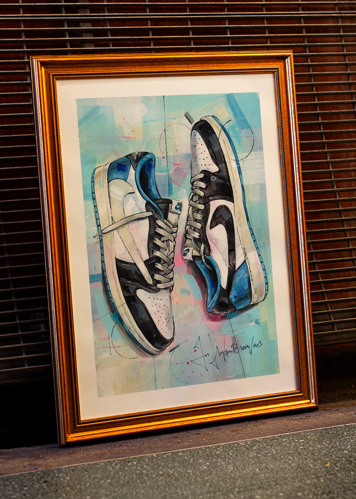 Jordan 1 fragment Travise Scotta