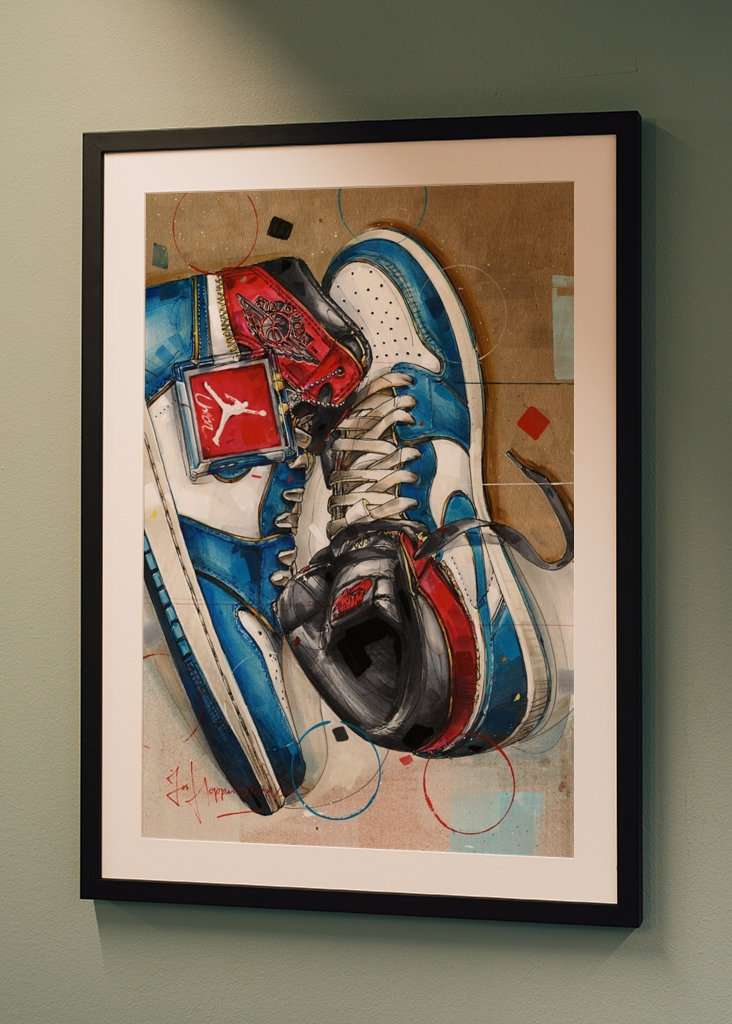 Jordan 1 Union LA embout bleu