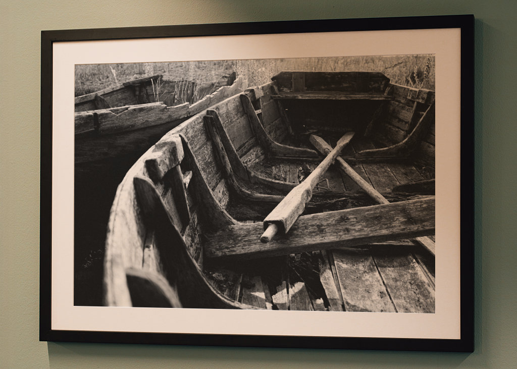 Old row boat