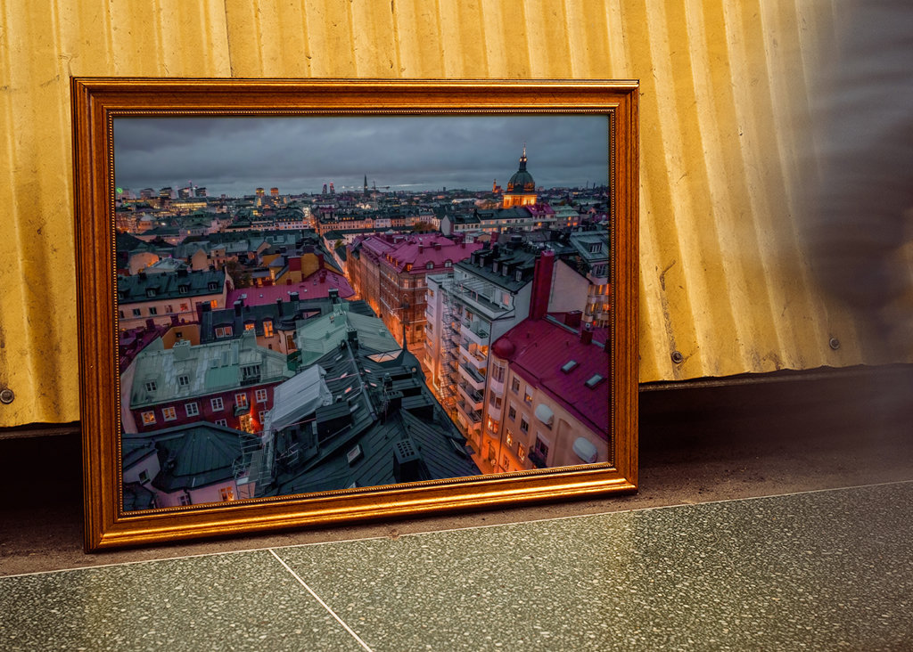 Stockholm Rooftop om natten