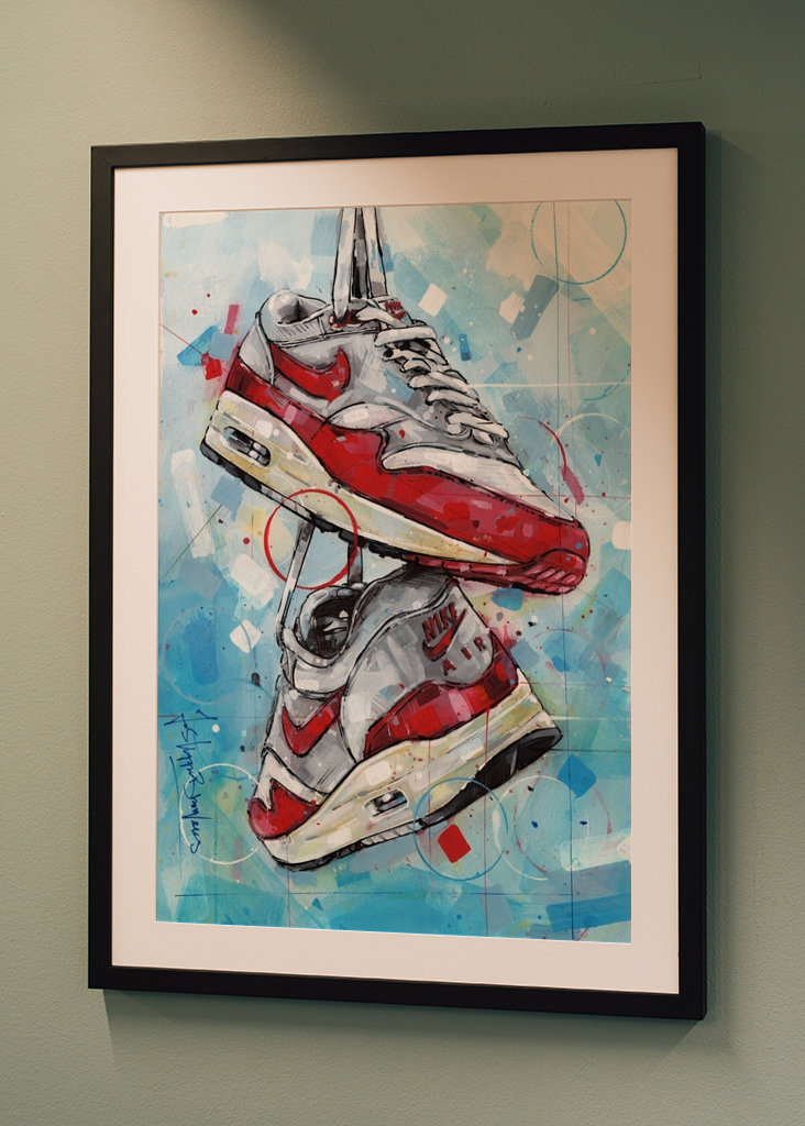 Nike air max 1 OG Red painting
