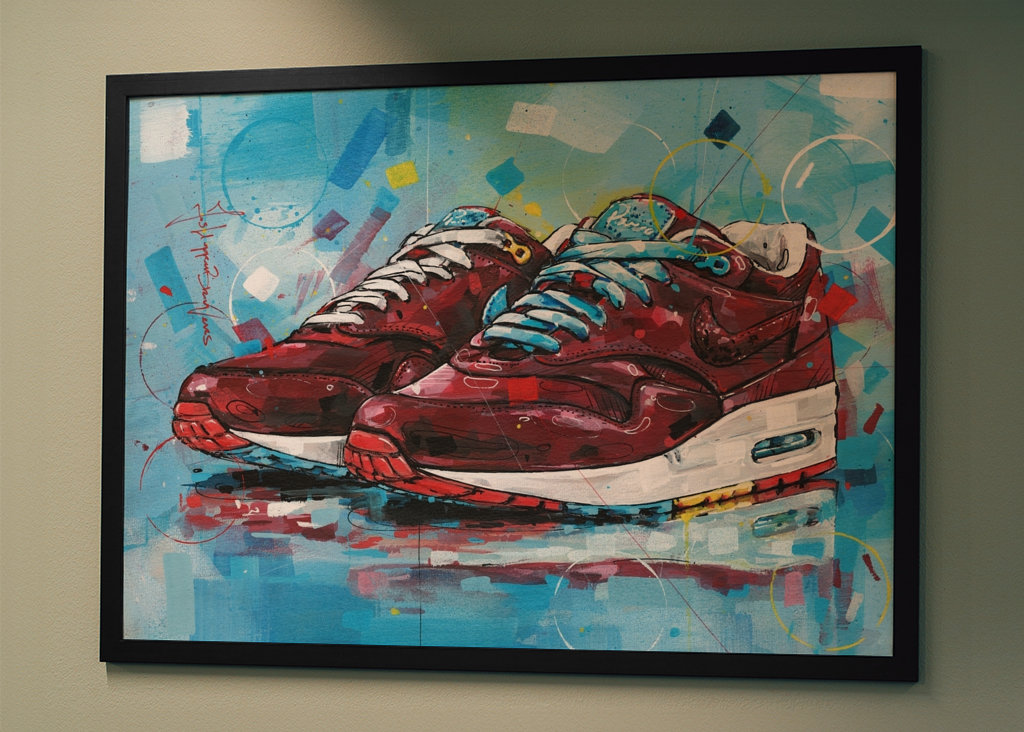 Air max 1 Parra Cherrywood art