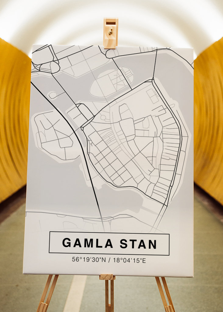 City map of Gamla Stan