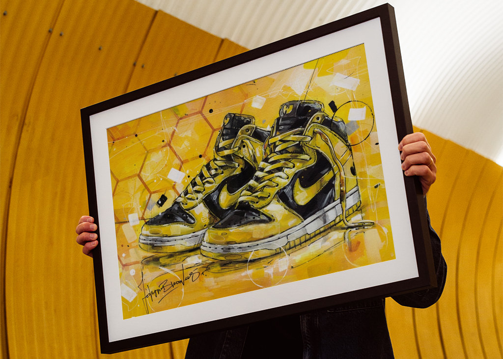 Nike dunk Wu-tang painting