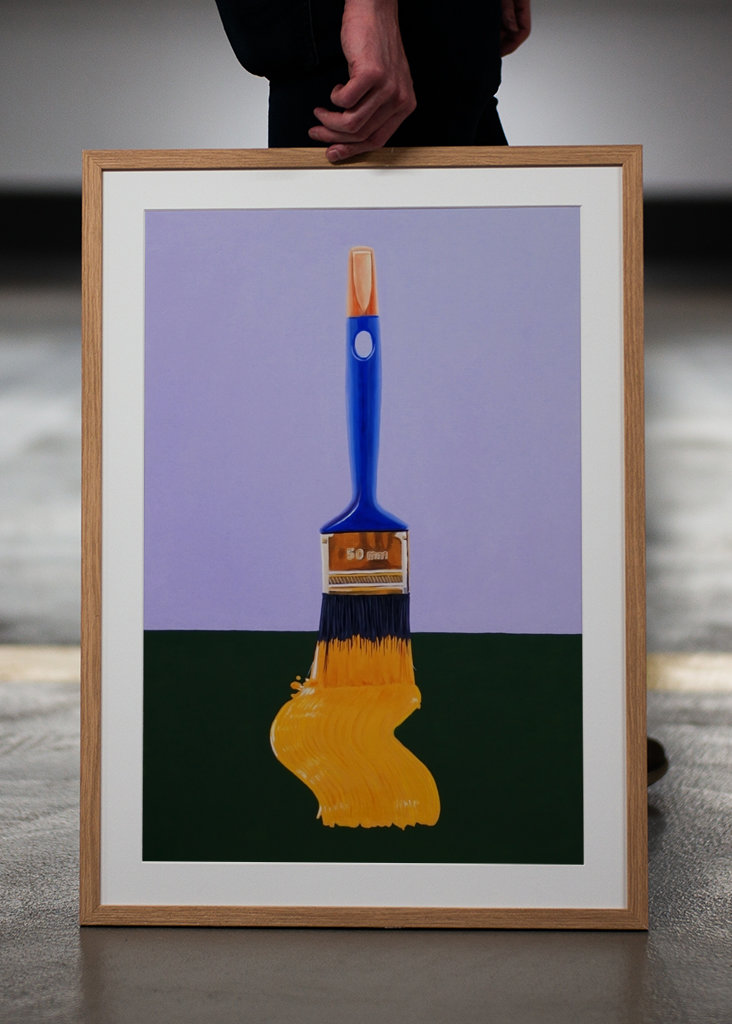 Coup de pinceau jaune