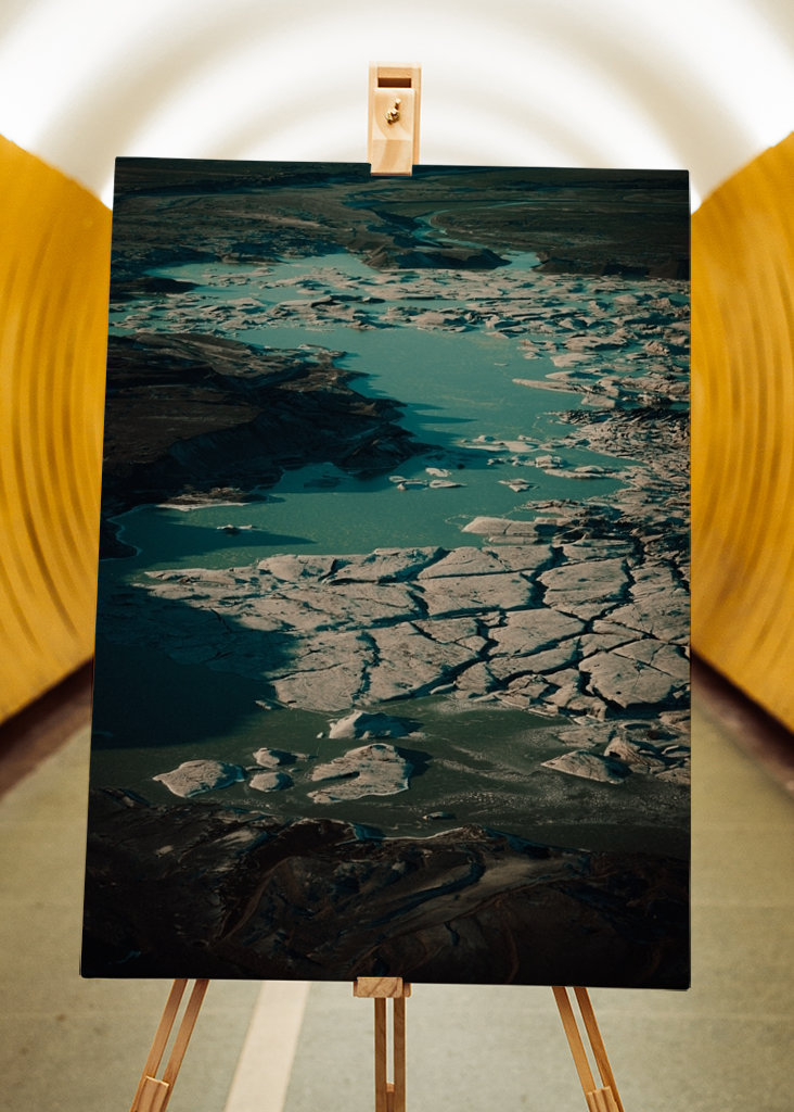 Schmelzender Gletscher