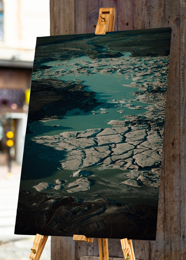 Schmelzender Gletscher