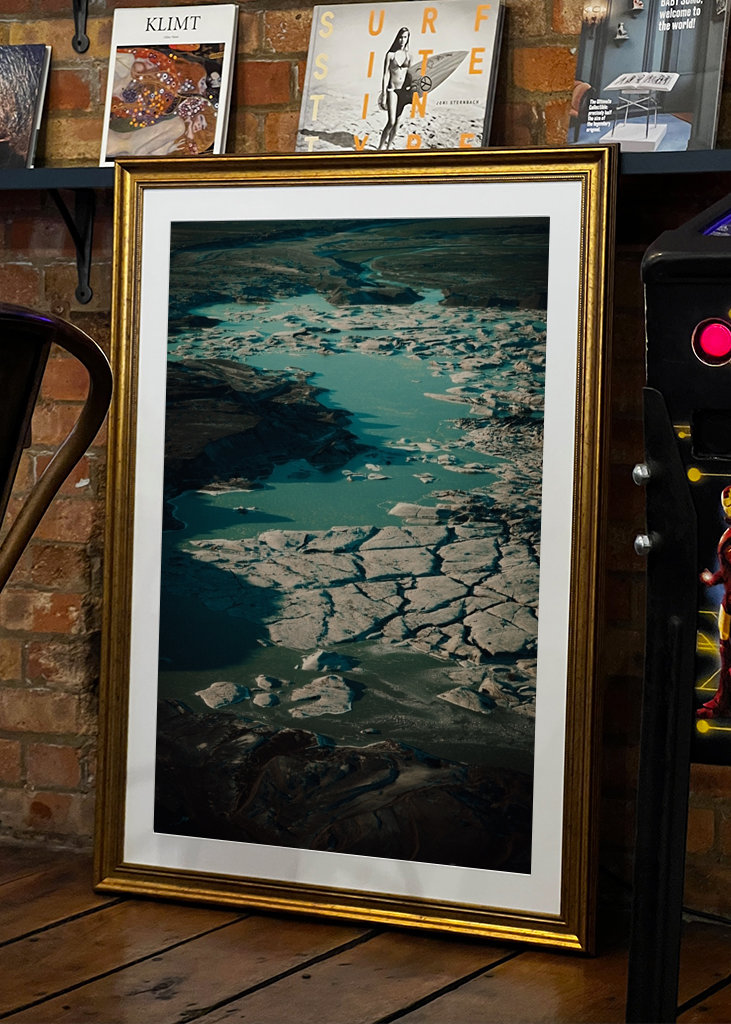 Schmelzender Gletscher