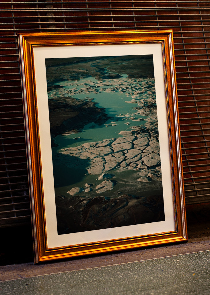 Schmelzender Gletscher