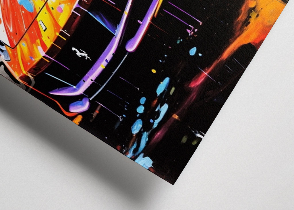 Pop Art Dagobert Duck Ferrari