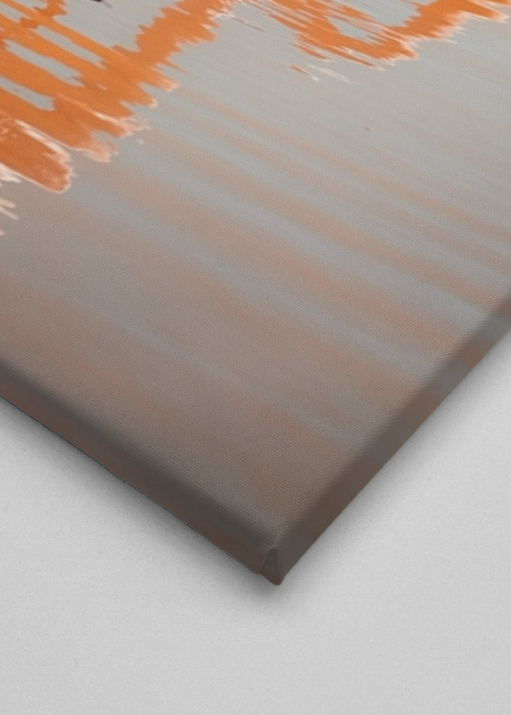 Flamingo in retro colors