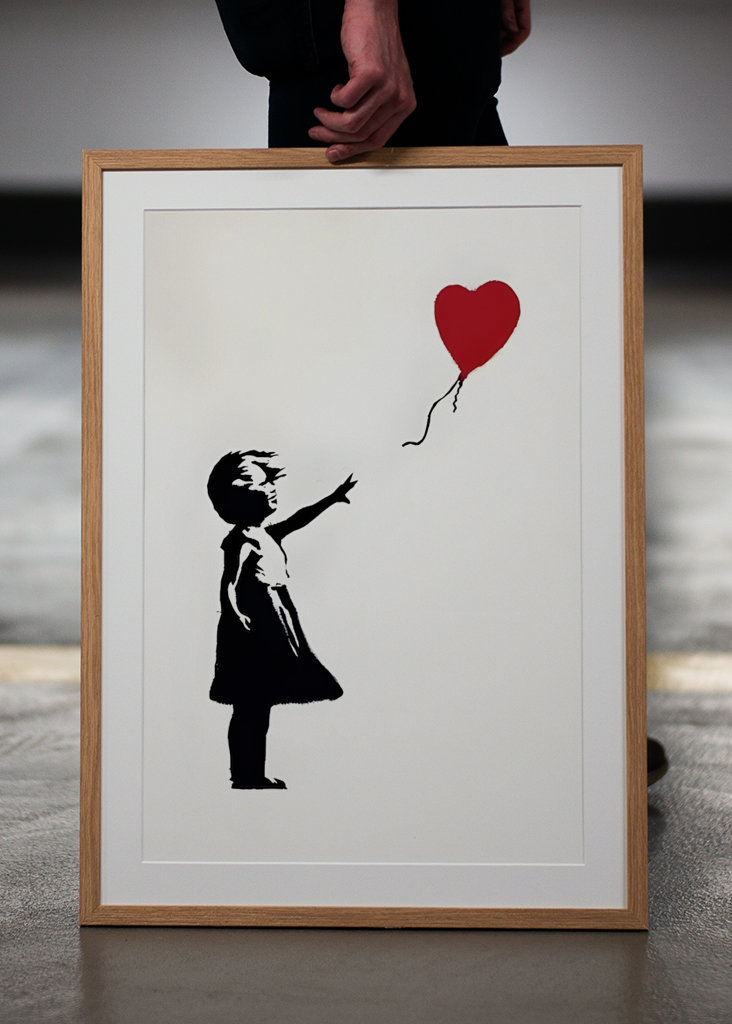 Červený balónek dívka