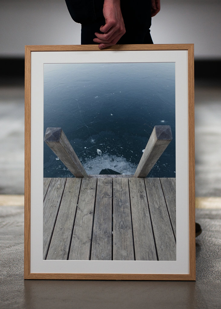 Ice lake entrance with ladder