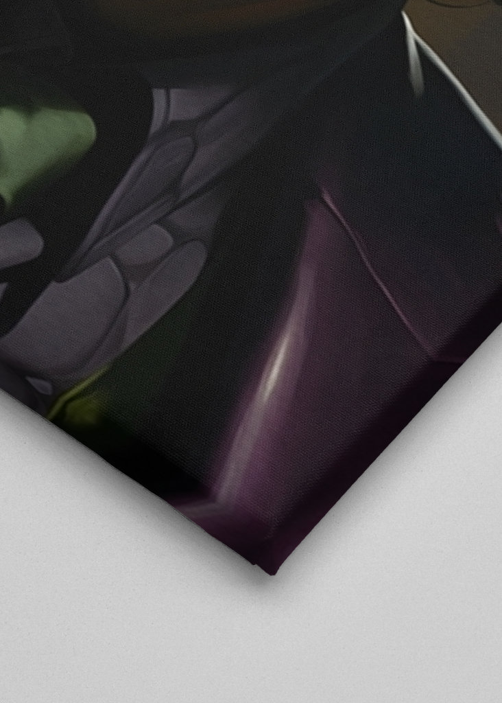 Retrato de Batman y Joker