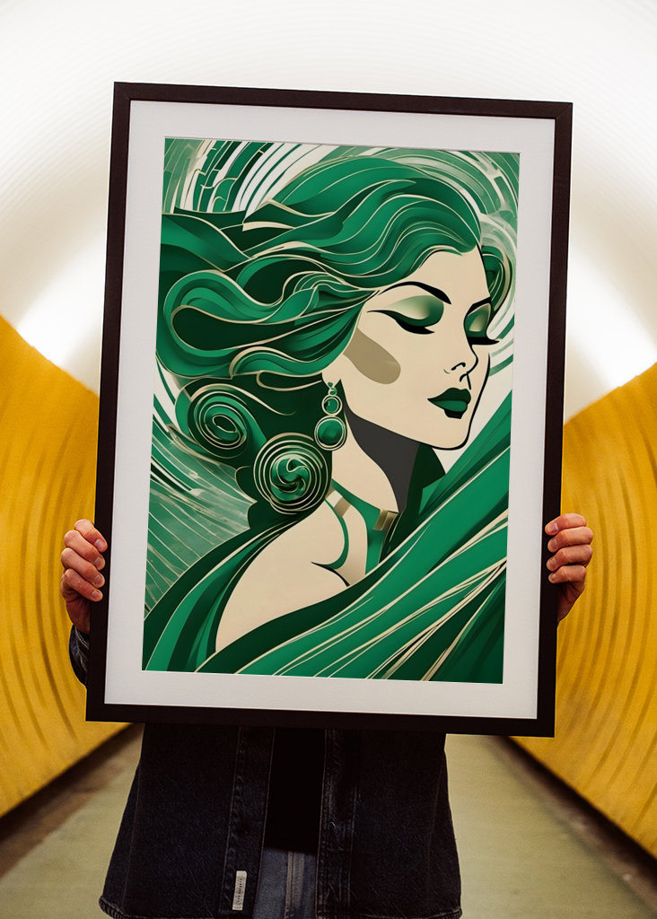 Beauty - Portrait in green