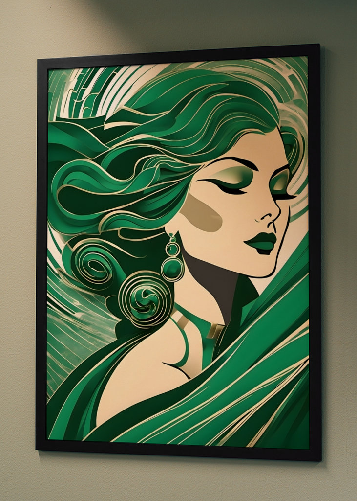 Beauty - Portrait in green