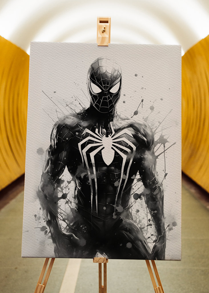 Spiderman Black and white