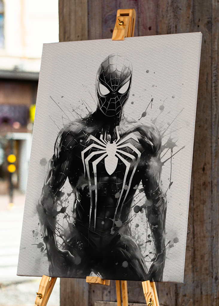 Spiderman Black and white