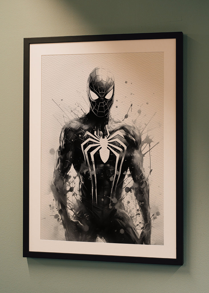 Spiderman Black and white