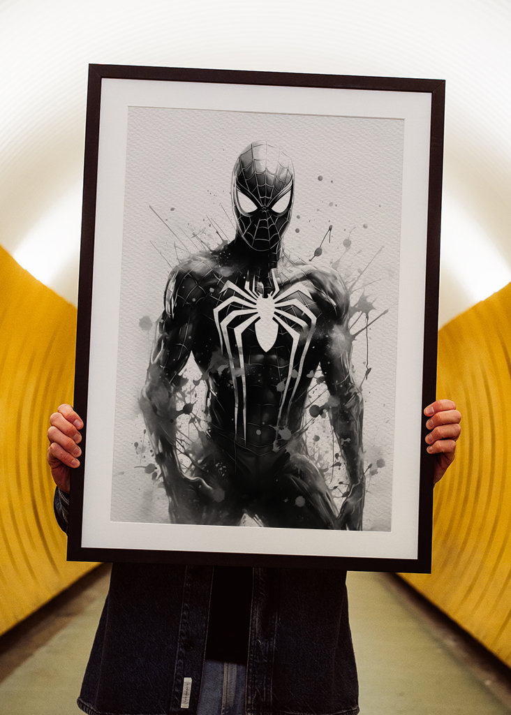 Spiderman Black and white