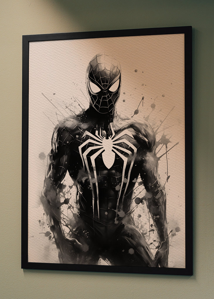 Spiderman Black and white