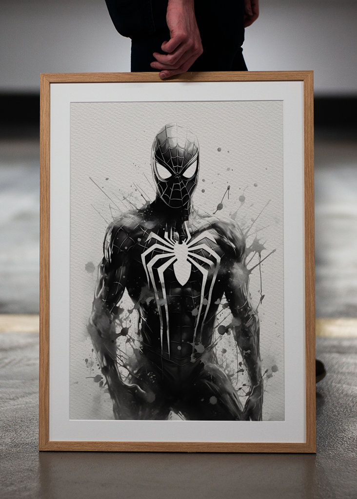Spiderman Black and white