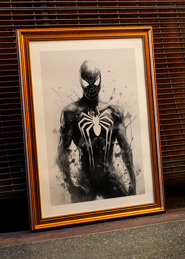 Spiderman Black and white