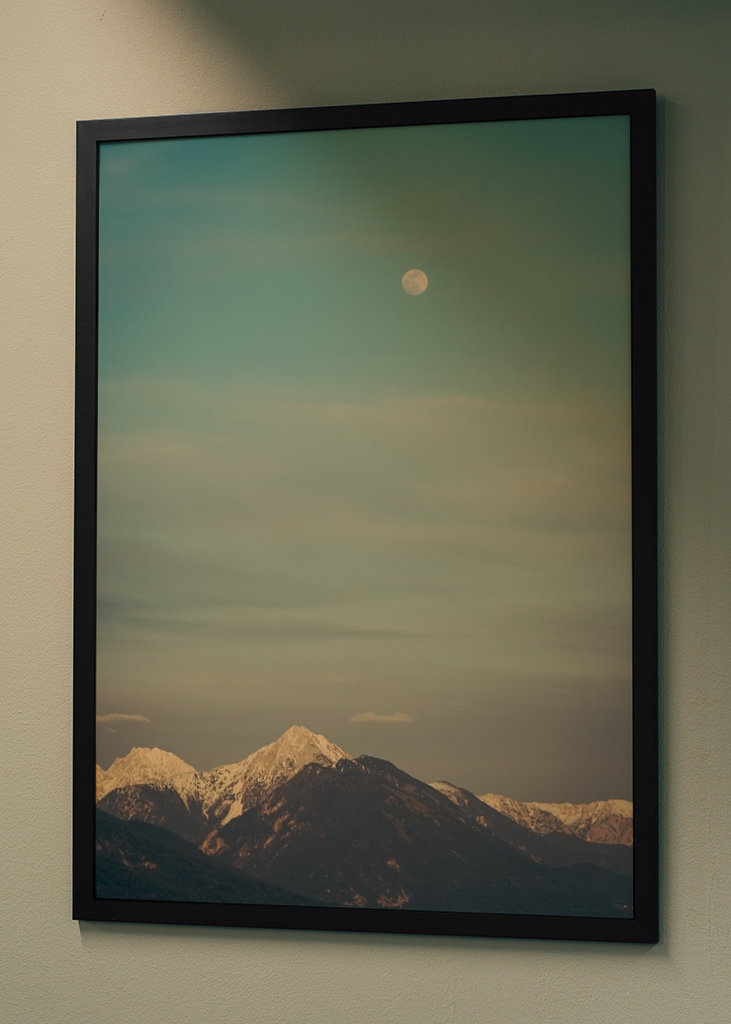 As montanhas e a lua